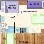 Campingplads Avec Terrasse Et Salon De Jardin A - Api-1-52-419